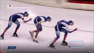 Team Pursuit Ladies 高木美帆  2019世界距離別スピードスケート選手権大会 日本vsロシア