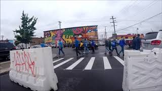 Tailgating in Eastern Market for Detroit Lions game, 2018