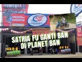 Satria fu ganti ban di planet ban