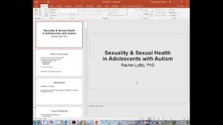 ATN/AIR-P AARC: Sexuality and Sexual Health in Adolescents with ASD