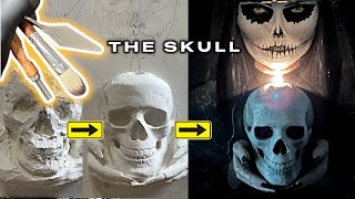 HOW TO CREATE A 3D Painting + Spooky Candle Holder | THE WHOLE PROCESS