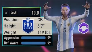 MAX AGGRESSION \u0026 DEFENSIVE AWARENESS CB BUILD in FIFA 23 PRO CLUBS!