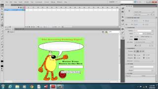 Hello World computer program with Adobe Flash CS5.5
