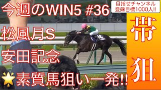 【WIN5】安田記念2023、松風月S他WIN5全レース予想❗️〜安田記念は◎イルーシヴパンサーで大穴狙い❗️〜