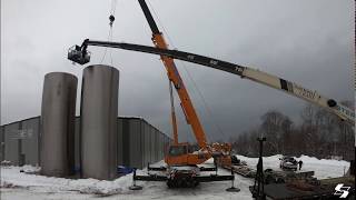 Livraison \u0026 installation de 2 silos à eau d'érable | LS Bilodeau