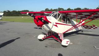 Hand Propping a Cub