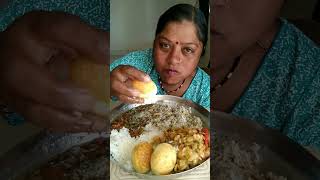 #aloogobisabji #fryegg #gudasaag #chawal #eatingchallenge #sb_eating #shortvideo