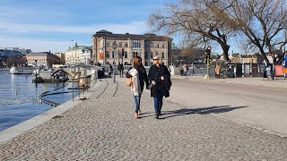 LIVE Sweden | Walking in Stockholm | Spring 2022 | Nybrokajen - Skeppsholmen - Kastelholmen #373