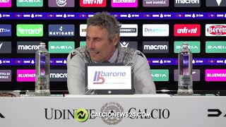 Conferenza stampa Gotti pre Udinese-Sassuolo: “Sassuolo incognita. Domani vedremo dei cambi”