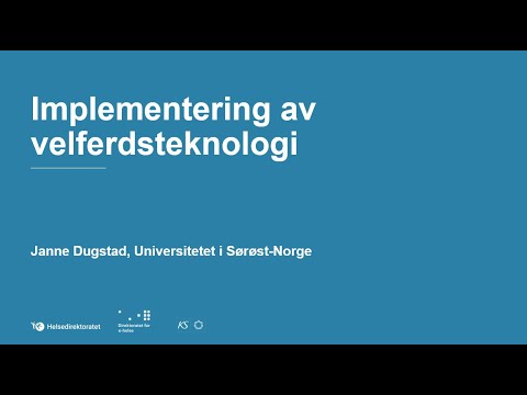 Implementering Av Velferdsteknologi - YouTube