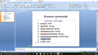 Selenum WebDriver - Learn browser commands - part1