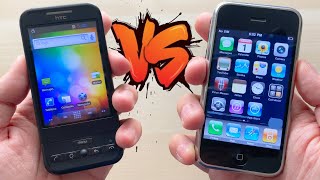 Primer Android vs Primer iPhone!! Así es Android 1.0 vs iOS 1.0