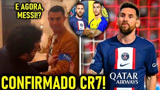 CONFIRMADO CR7 e MESSI em seu ÚLTIMO JOGO JUNTOS?! - OLHA a REAÇÃO de CR7!