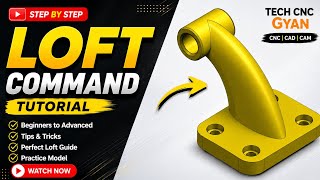 🚀 Ultimate SOLIDWORKS Loft Command Tutorial | Lofted Boss/Base Explained with Practical Model #Cad