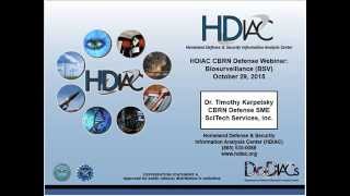 HDIAC CBRN Defense Webinar