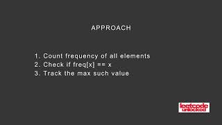 LeetCode Daily Challenge– Find Lucky Integer in an Array | Hash Map C++ Solution | Daily Problem