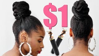 Quick Easy Ninja Bun W Braiding Hair