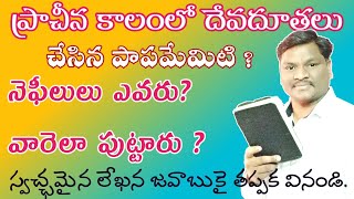 ప్రాచీన కాలంలో దేవదూతలు చేసిన పాపమేమిటి ? నెఫీలులు ఎవరు ? వారెలా పుట్టారు ? 19-02-2023 Sun