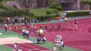 2016国体京都府第一次選考会・少年B男子100m TR予選第4組