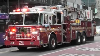 FDNY Tower Ladder 21 Responding