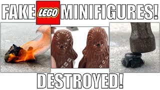Destroying FAKE LEGO Minifigures! | Real VS Fake LEGO!