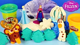 NEW Play Doh Frozen Sparkle Snow Dome Playdough Ice Castle Elsa Anna Olaf Sven Play-Doh Stamps