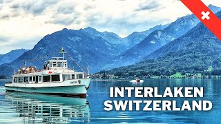 Interlaken Switzerland Walking Tour - 4K