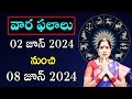 Weekly Horoscope Telugu | 2nd June 2024 - 8th June 2024 | Vaara Phalalu | Bhanu Koteswari Astrology