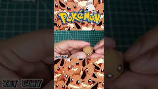 Sculpting Eevee with clay #shorts