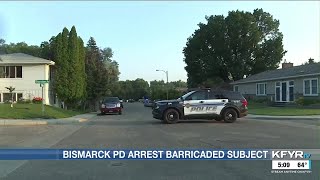 UPDATE: Bismarck Police block off road to deal with barricaded subject