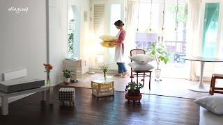 The daily life of decorating a house on a spring day in Korea.