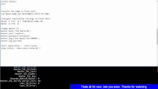 Configure MySQL Replication settings