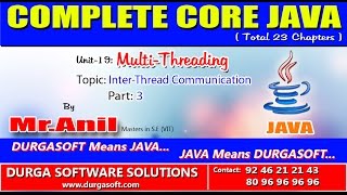 Core Java-Multi-Threading-Inter-Thread Communication-Part 3
