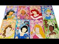 ✨PaperDIY✨Satisfying decorate with Sticker Book Disney Princess 🎀#asmr #sticker #disney #princess