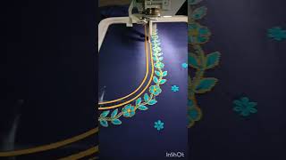 computer embroidery machine design/low price Embroidery blouse design/300/-only