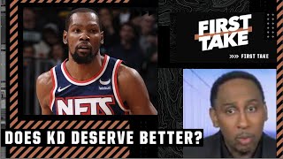Stephen A.: KD deserves BETTER than what Kyrie is giving him! | First Take
