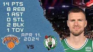 Kristaps Porzingis player Full Highlights vs KNICKS NBA Regular season game 11-04-2024