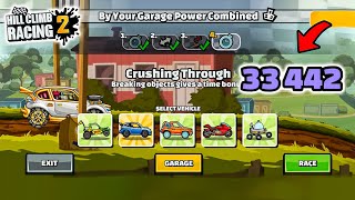 Hill climb racing 2 HOW TO 33442 POINTS in New Team Event BY YOUR GARAGE POWER COMBINED