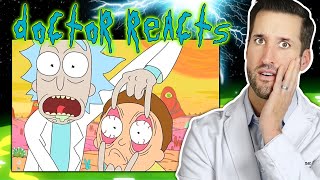 ER Doctor REACTS to Hilarious Rick and Morty Medical Scenes