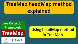 TreeMap headMap method explained | Java Collection Framework