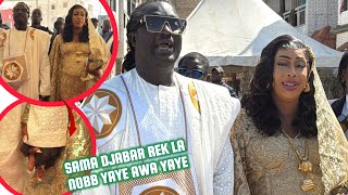 Sama djabar rek la nob, Mbaye sy ndiaye débarque avec sa femme avec les mains croisées