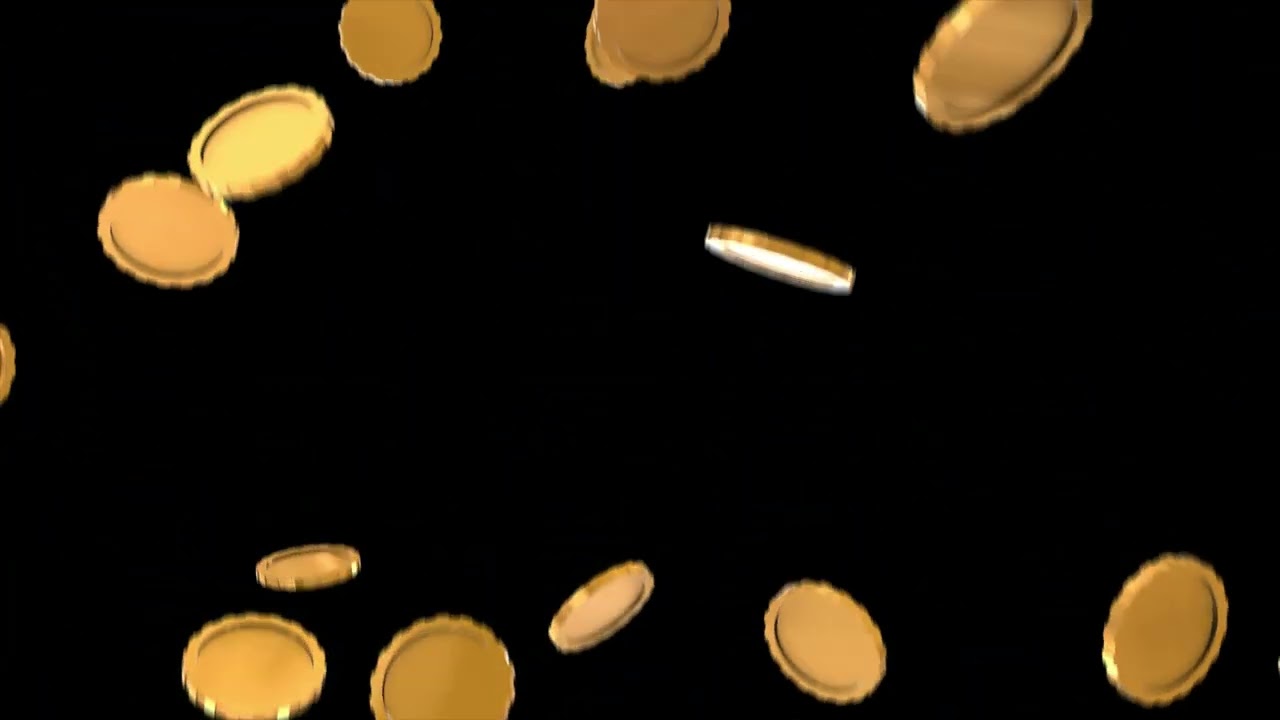 Gold Coins Falling Loop Background Video Hd 4k Youtube