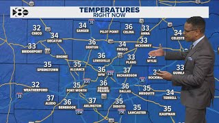 DFW Weather: Flurries begin to fall in North Texas as winter weather moves into the area