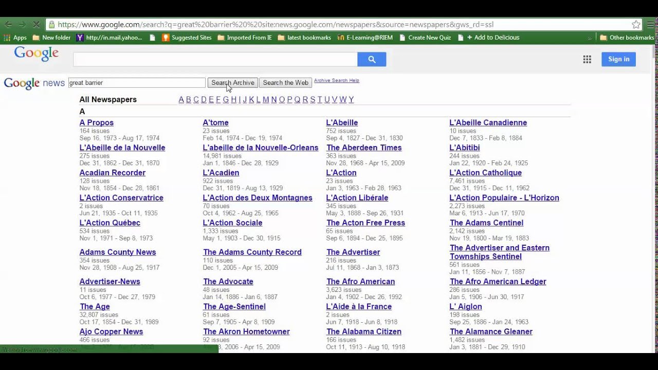 How To Search For Old Newspaper Articles In The Google News Archive ...