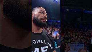 Roman Reigns can see you, John Cena fans, he's just not impressed.