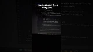 I created an Alarm Clock Using Java #new #coding #python #java