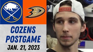 Dylan Cozens Postgame Interview vs Anaheim Ducks (1/21/2023)
