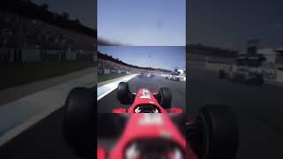 Rubens Barrichello Gets Taken Out at the Beginning of the Race 😯