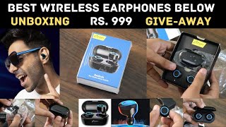 pTron Bassbuds in-Ear True Wireless Bluetooth 5.0 Headphones - GIVEAWAY \u0026 Review | Below Rs 999