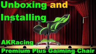 Unboxing and installing AKRacing Premium Plus Gaiming Chair